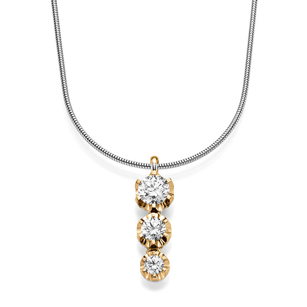 Anhänger in Roségold 585 mit zus. 1,75 ct. tw, si von acredo - A-1514-3 Anhänger in Roségold 585 mit zus. 1,75 ct. tw, si von acredo - A-1514-3