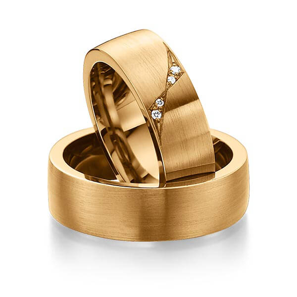 Paar klassische Trauringe/Eheringe in außen Roségold 585 , innen Roségold 585 mit zus. 0,05 ct. Brillant tw, si von 123gold - Y-1303-12 Paar klassische Trauringe/Eheringe in außen Roségold 585 , innen Roségold 585 mit zus. 0,05 ct. Brillant tw, si von 123gold - Y-1303-12