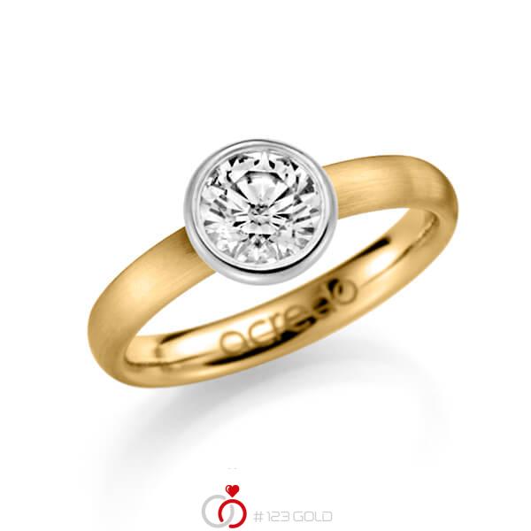 klassieke trouwring in geelgoud 14 kt. met 1 ct. Briljanten tw/si van acredo - A-1125-3 klassieke trouwring in geelgoud 14 kt. met 1 ct. Briljanten tw/si van acredo - A-1125-3