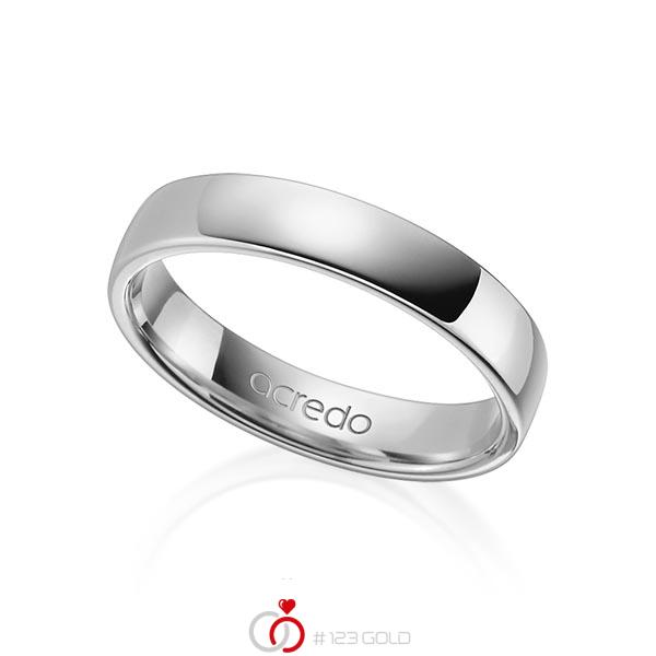 klassieke trouwring in grijsgoud 14 kt. van acredo - A-1281-3 klassieke trouwring in grijsgoud 14 kt. van acredo - A-1281-3