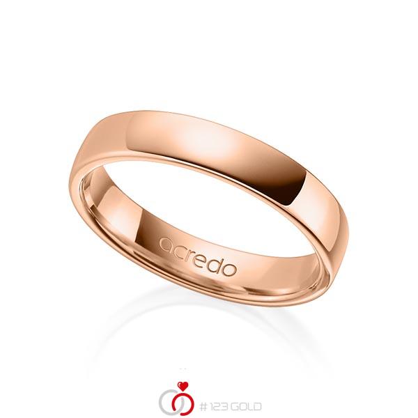 klassieke trouwring in roodgoud 18 kt. van acredo - A-1281-10 klassieke trouwring in roodgoud 18 kt. van acredo - A-1281-10