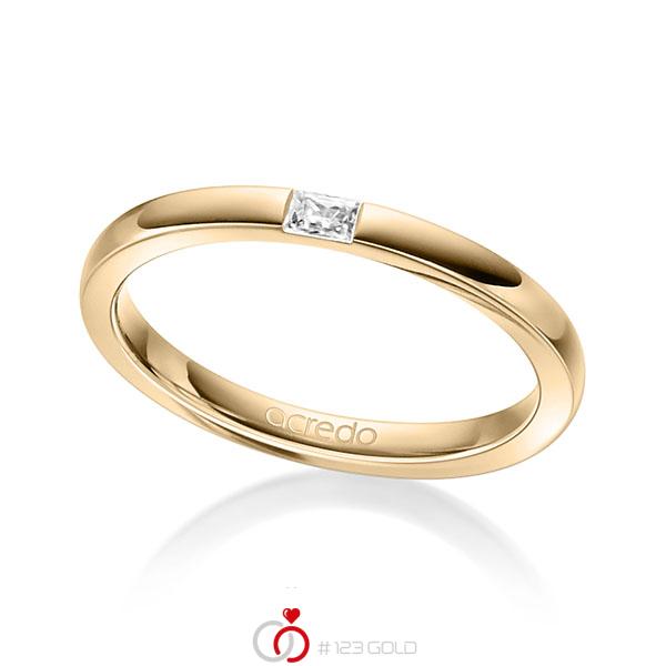 klassieke trouwring in roségoud 14 kt. met in totaal 0,07 ct. Baguette-Diamant tw,vs van acredo - A-1304-4 klassieke trouwring in roségoud 14 kt. met in totaal 0,07 ct. Baguette-Diamant tw,vs van acredo - A-1304-4