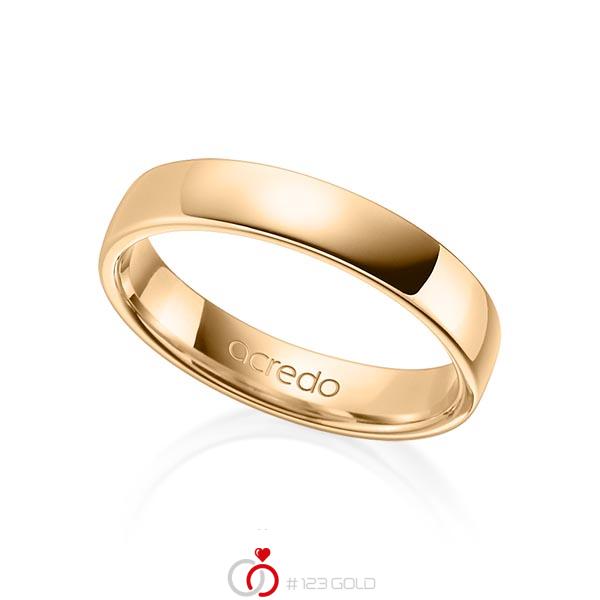 klassieke trouwring in roségoud 14 kt. van acredo - A-1281-4 klassieke trouwring in roségoud 14 kt. van acredo - A-1281-4
