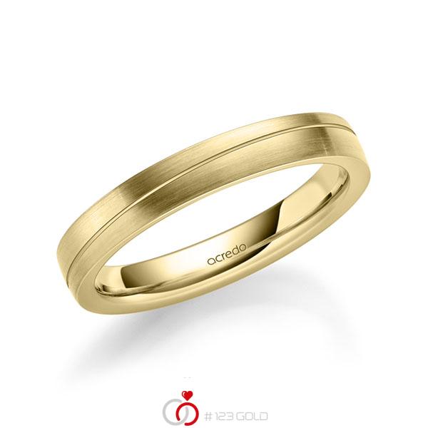 klassischer Trauring/Ehering in Gelbgold 585 von acredo - A-1717-17 klassischer Trauring/Ehering in Gelbgold 585 von acredo - A-1717-17