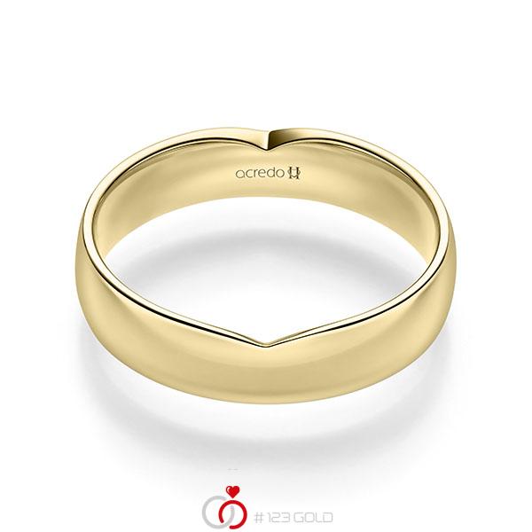 klassischer Trauring/Ehering in Gelbgold 585 von acredo - A-2249-12 klassischer Trauring/Ehering in Gelbgold 585 von acredo - A-2249-12