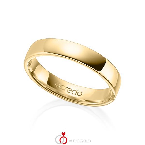 klassischer Trauring/Ehering in Gelbgold 750 von acredo - A-1281-7 klassischer Trauring/Ehering in Gelbgold 750 von acredo - A-1281-7