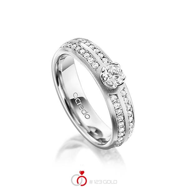klassischer Trauring/Ehering in Graugold 585 mit 0,3 ct. + zus. 0,672 ct. Brillant tw, vs von acredo - A-1543-3 klassischer Trauring/Ehering in Graugold 585 mit 0,3 ct. + zus. 0,672 ct. Brillant tw, vs von acredo - A-1543-3