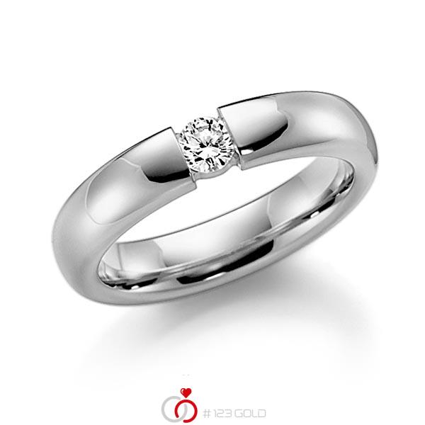 klassischer Trauring/Ehering in Graugold 585 mit zus. 0,12 ct. Brillant tw, si von Steinberg - Q-1376-5 klassischer Trauring/Ehering in Graugold 585 mit zus. 0,12 ct. Brillant tw, si von Steinberg - Q-1376-5