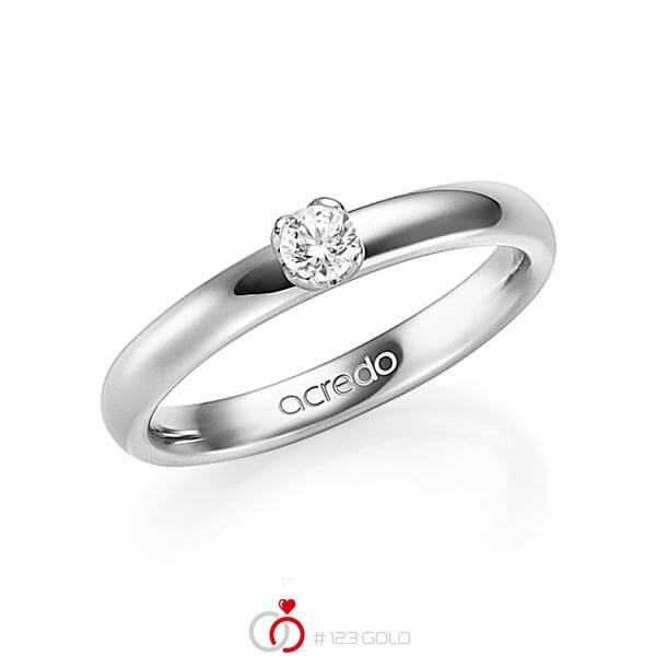 klassischer Trauring/Ehering in Graugold 585 mit zus. 0,15 ct. Brillant tw, si von acredo - A-1351-3 klassischer Trauring/Ehering in Graugold 585 mit zus. 0,15 ct. Brillant tw, si von acredo - A-1351-3