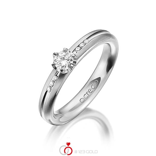klassischer Trauring/Ehering in Graugold 585 mit zus. 0,298 ct. Brillant tw, si von acredo - A-1193-11 klassischer Trauring/Ehering in Graugold 585 mit zus. 0,298 ct. Brillant tw, si von acredo - A-1193-11