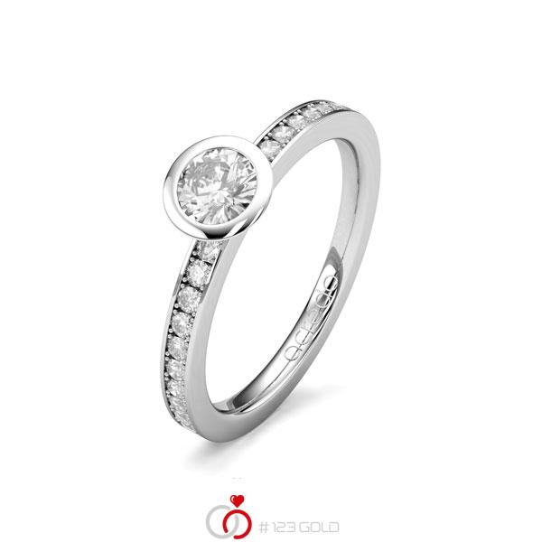 klassischer Trauring/Ehering in Platin 950 mit 0,3 ct. + zus. 0,2 ct. Brillant tw, si von acredo - A-1651-5 klassischer Trauring/Ehering in Platin 950 mit 0,3 ct. + zus. 0,2 ct. Brillant tw, si von acredo - A-1651-5
