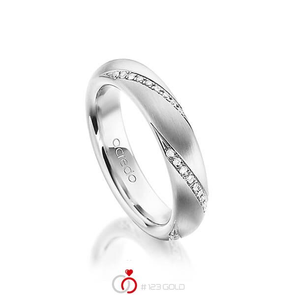 klassischer Trauring/Ehering in Platin 950 mit zus. 0,225 ct. Brillant tw, si von acredo - A-1474-1 klassischer Trauring/Ehering in Platin 950 mit zus. 0,225 ct. Brillant tw, si von acredo - A-1474-1