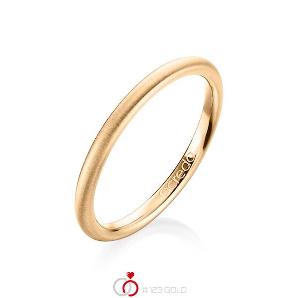 klassischer Trauring/Ehering in Roségold 750 von acredo - A-1265-8 klassischer Trauring/Ehering in Roségold 750 von acredo - A-1265-8