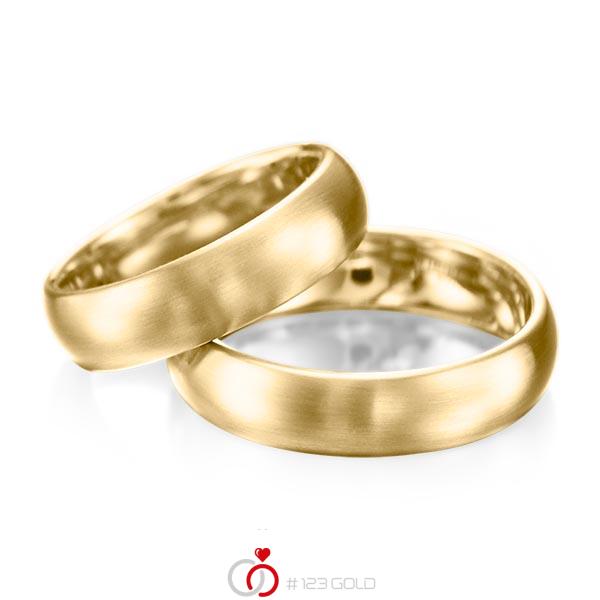 Paar klassische Trauringe/Eheringe in Gelbgold 585 von acredo - A-1077-1 Paar klassische Trauringe/Eheringe in Gelbgold 585 von acredo - A-1077-1