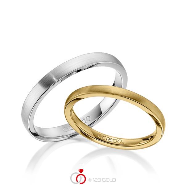 Paar klassische Trauringe/Eheringe in Gelbgold 585 von acredo - A-1407-11 Paar klassische Trauringe/Eheringe in Gelbgold 585 von acredo - A-1407-11
