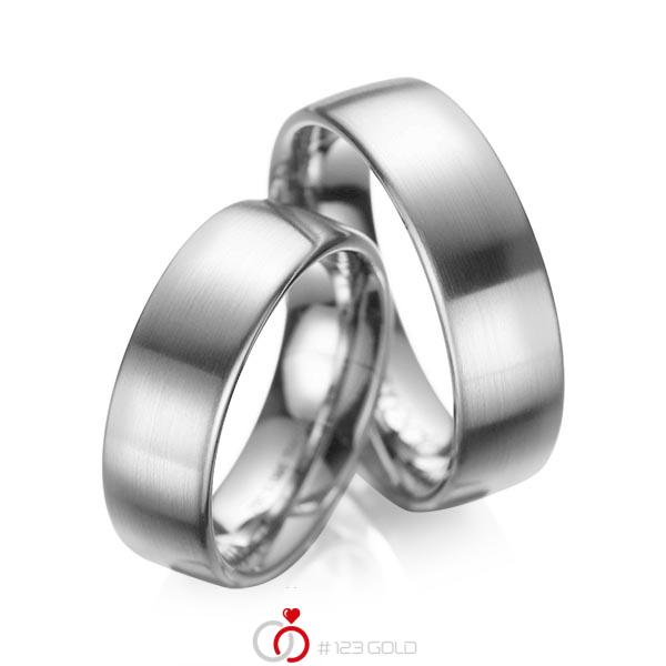 Paar klassische Trauringe/Eheringe in Graugold dunkel 585 von acredo - A-1083-4 Paar klassische Trauringe/Eheringe in Graugold dunkel 585 von acredo - A-1083-4