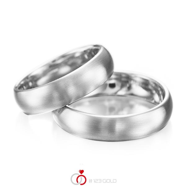 Paar klassische Trauringe/Eheringe in Palladium 950 von acredo - A-1077-2 Paar klassische Trauringe/Eheringe in Palladium 950 von acredo - A-1077-2