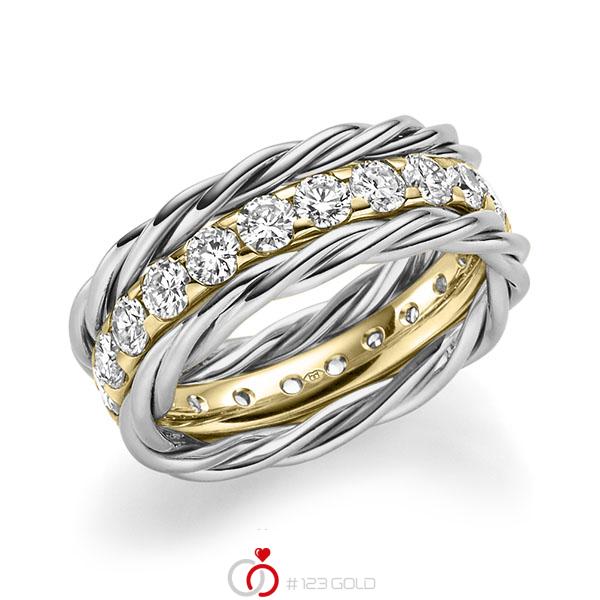 Set in Platin 600 mit zus. 1,98 ct. Brillant tw, si von Merii - M-1302-26 Set in Platin 600 mit zus. 1,98 ct. Brillant tw, si von Merii - M-1302-26