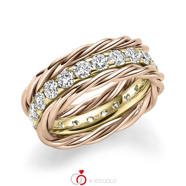 Set in Rotgold 585 mit zus. 1,98 ct. Brillant tw, si von Merii - M-1302-24 Set in Rotgold 585 mit zus. 1,98 ct. Brillant tw, si von Merii - M-1302-24