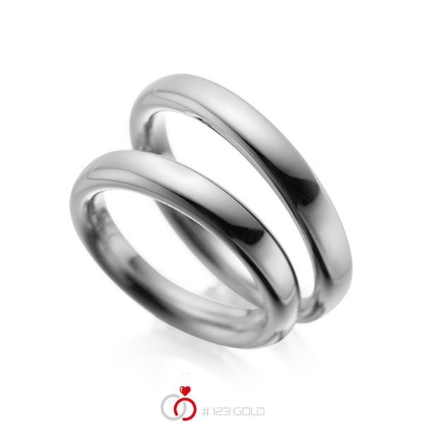 Set klassieke trouwringen in dark grey gold 14 kt. van acredo - A-1085-6 Set klassieke trouwringen in dark grey gold 14 kt. van acredo - A-1085-6