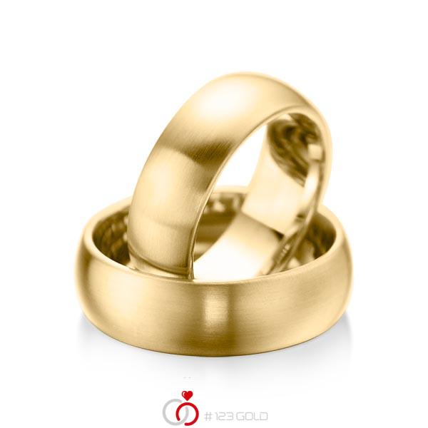 Set klassieke trouwringen in geelgoud 14 kt. van acredo - A-1076-1 Set klassieke trouwringen in geelgoud 14 kt. van acredo - A-1076-1
