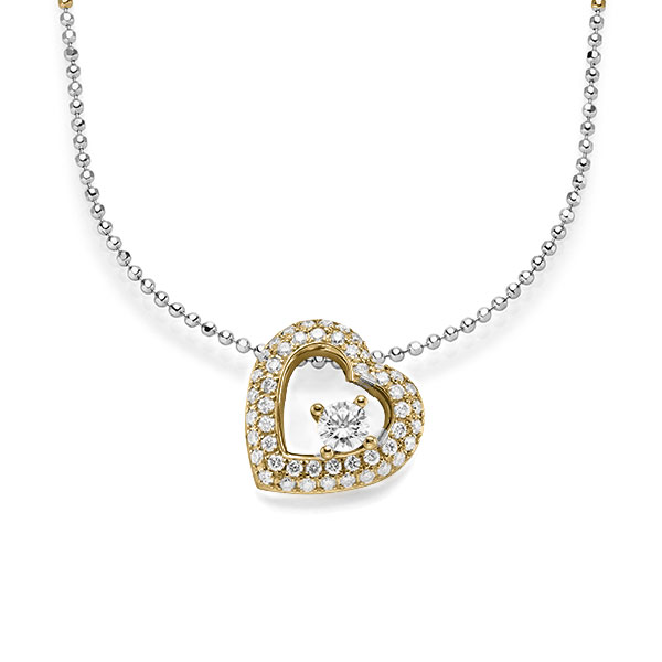 Anhänger in Gelbgold 585 mit zus. 0,636 ct. Brillant tw, si von acredo - A-1545-7 Anhänger in Gelbgold 585 mit zus. 0,636 ct. Brillant tw, si von acredo - A-1545-7