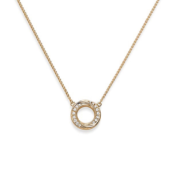 Anhänger in Roségold 585 mit zus. 0,112 ct. tw, si von acredo - A-1830-3 Anhänger in Roségold 585 mit zus. 0,112 ct. tw, si von acredo - A-1830-3