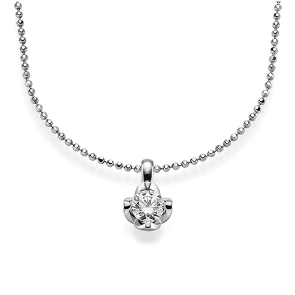 Anhänger in Weißgold 585 mit 0,4 ct. Brillant tw, si von acredo - A-1565-4 Anhänger in Weißgold 585 mit 0,4 ct. Brillant tw, si von acredo - A-1565-4