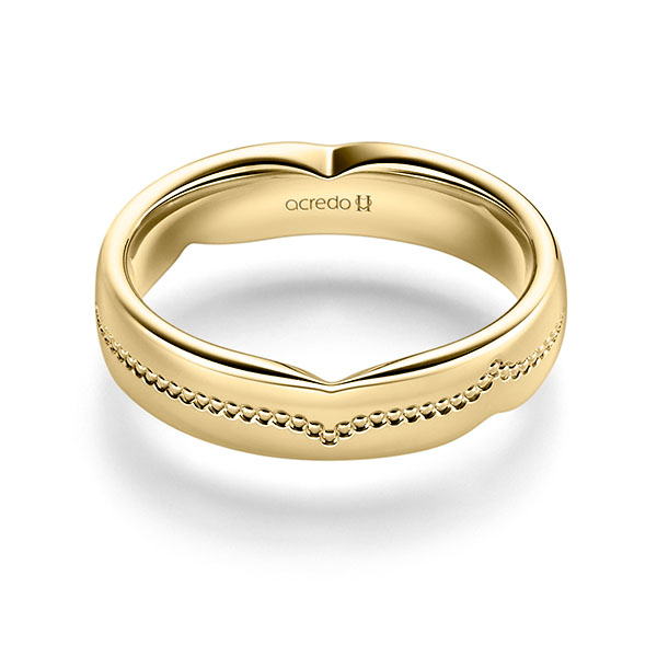 classic wedding band in Yellow gold 14K (585/1000) by acredo - A-2479-9 classic wedding band in Yellow gold 14K (585/1000) by acredo - A-2479-9