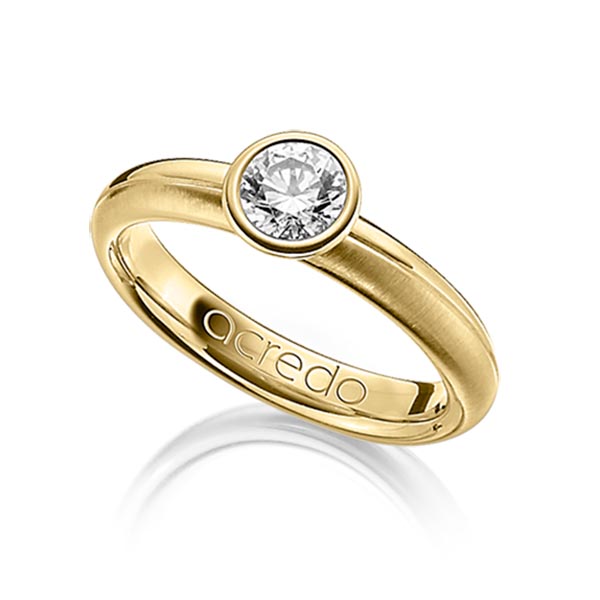 classic wedding band in Yellow gold 14K (585/1000) with 0,5 ct. brilliant tw,si by acredo - A-1206-12 classic wedding band in Yellow gold 14K (585/1000) with 0,5 ct. brilliant tw,si by acredo - A-1206-12