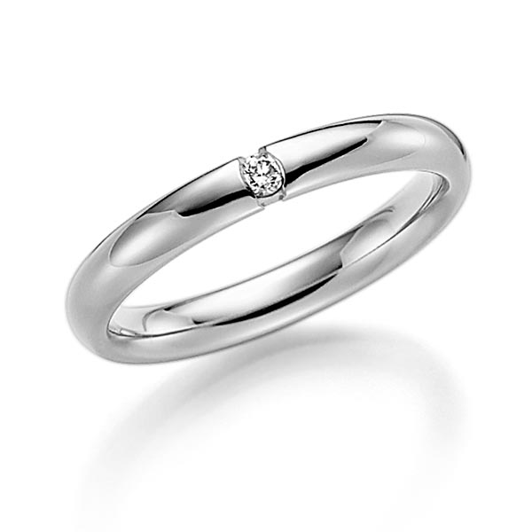 klassieke trouwring in grijsgoud 14 kt. met in totaal 0,05 ct. Briljant tw/si van Steinberg - Q-1372-6 klassieke trouwring in grijsgoud 14 kt. met in totaal 0,05 ct. Briljant tw/si van Steinberg - Q-1372-6