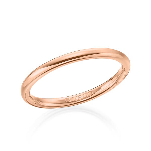 klassieke trouwring in roodgoud 18 kt. van acredo - A-1277-14 klassieke trouwring in roodgoud 18 kt. van acredo - A-1277-14