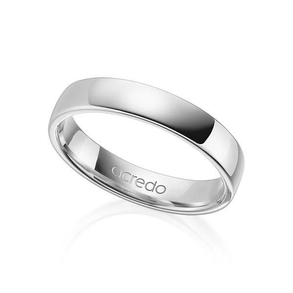 klassieke trouwring in witgoud 14 kt. van acredo - A-1281-1 klassieke trouwring in witgoud 14 kt. van acredo - A-1281-1