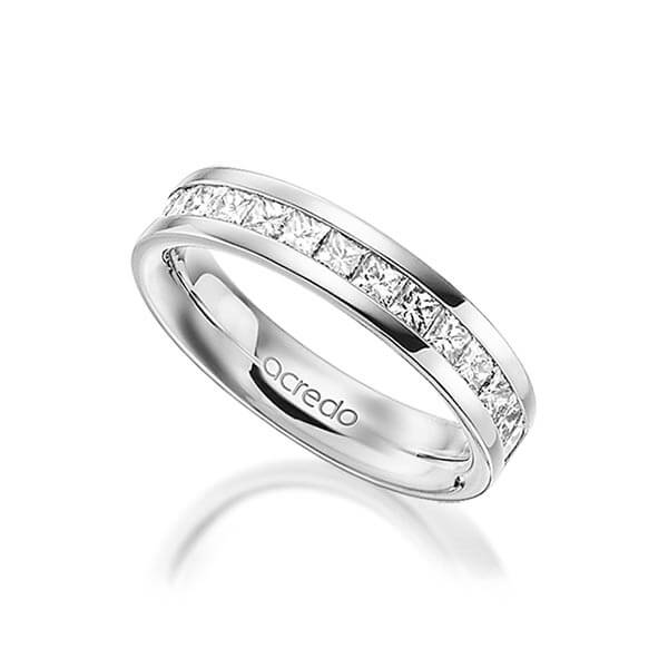 klassischer Memoire-Trauring/Ehering in außen Graugold 585 , innen Graugold 585 halbausgefasst mit zus. 0,98 ct. Prinzess-Diamant tw, si von acredo - A-1556-8 klassischer Memoire-Trauring/Ehering in außen Graugold 585 , innen Graugold 585 halbausgefasst mit zus. 0,98 ct. Prinzess-Diamant tw, si von acredo - A-1556-8