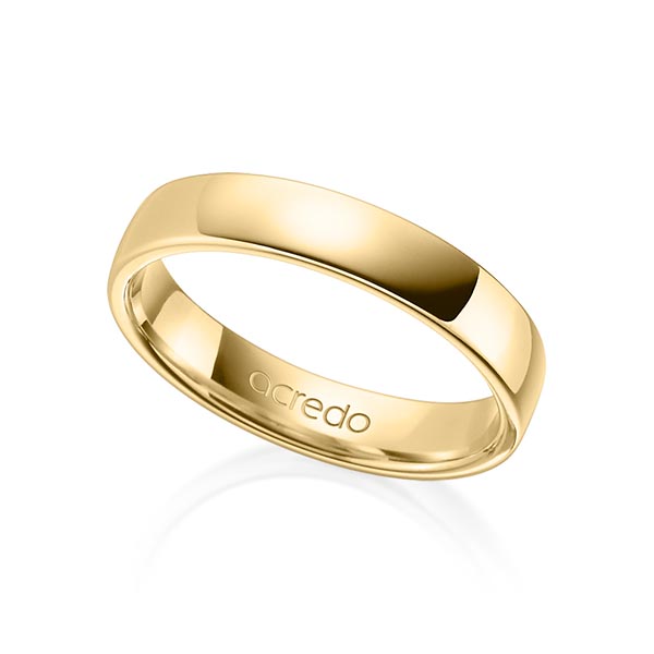 klassischer Trauring/Ehering in Gelbgold 585 von acredo - A-1281-2