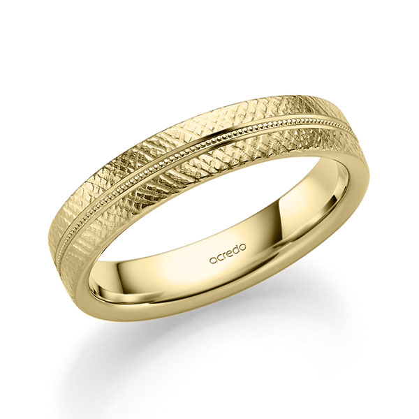 klassischer Trauring/Ehering in Gelbgold 585 von acredo - A-2411-15