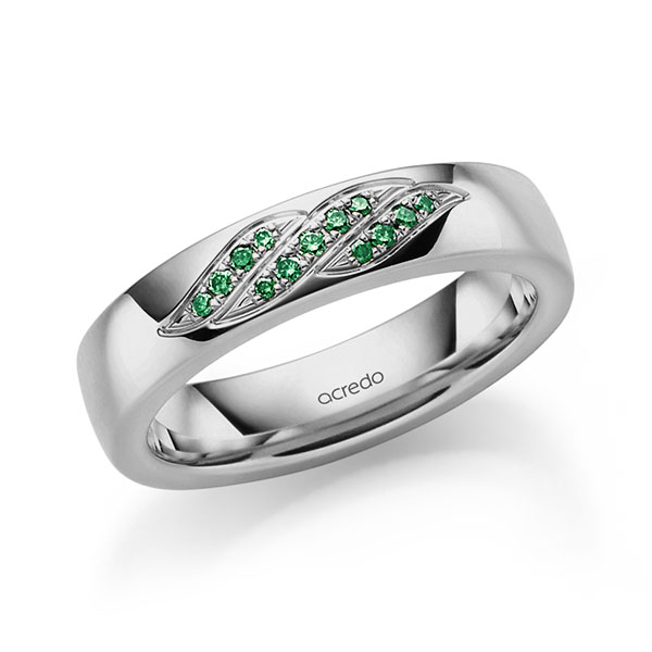 klassischer Trauring/Ehering in Graugold 585 mit zus. 0,092 ct. Brillant von acredo - A-2396-11 klassischer Trauring/Ehering in Graugold 585 mit zus. 0,092 ct. Brillant von acredo - A-2396-11