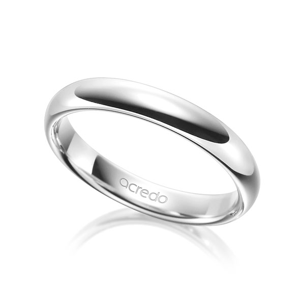 klassischer Trauring/Ehering in Platin 950 von acredo - A-1595-6 klassischer Trauring/Ehering in Platin 950 von acredo - A-1595-6