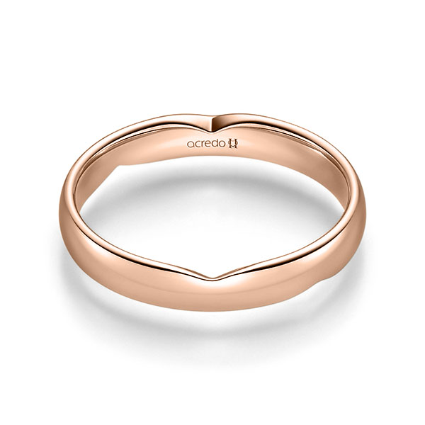 klassischer Trauring/Ehering in Rotgold 585 von acredo - A-2254-18