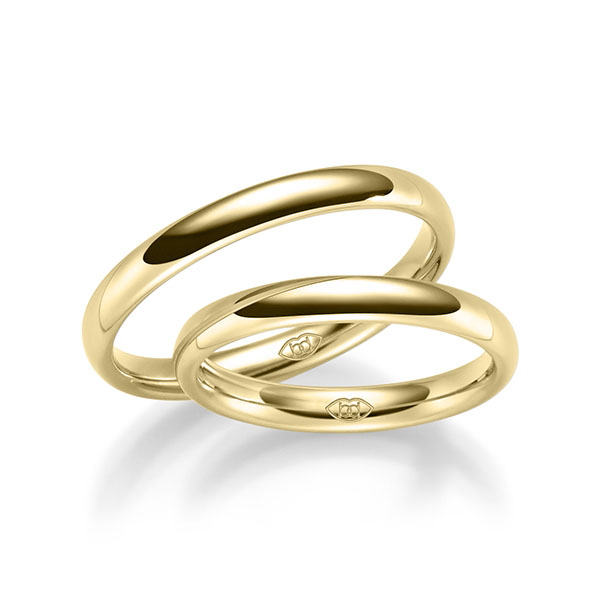 Paar klassische Trauringe/Eheringe in Gelbgold 585 - NP-1160-1 Paar klassische Trauringe/Eheringe in Gelbgold 585 - NP-1160-1
