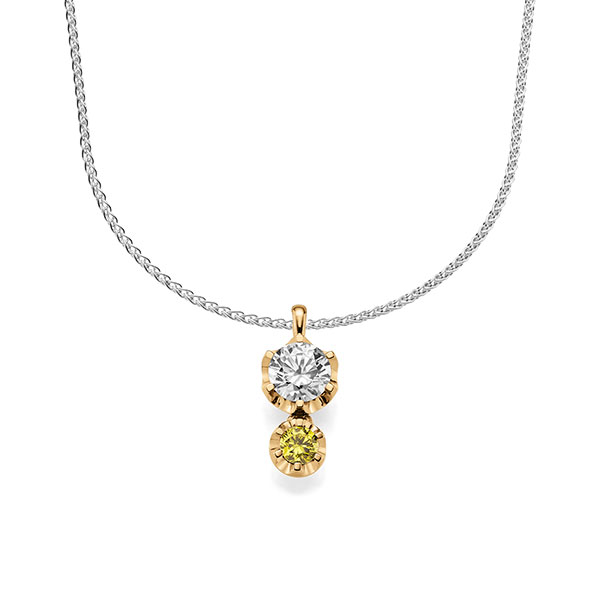 pendant in Rosé gold 14K (585/1000) with in total 1,25 ct. brilliant tw,si by acredo - A-1604-4 pendant in Rosé gold 14K (585/1000) with in total 1,25 ct. brilliant tw,si by acredo - A-1604-4