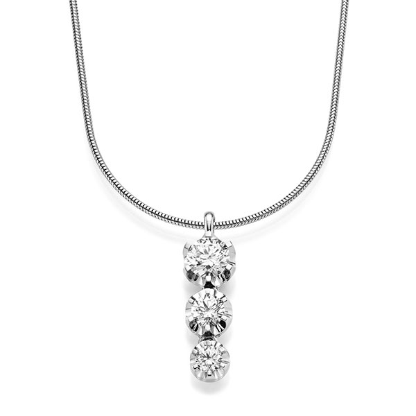 pendant in White gold 14K (585/1000) with in total 1,75 ct. tw,si by acredo - A-1514-1 pendant in White gold 14K (585/1000) with in total 1,75 ct. tw,si by acredo - A-1514-1