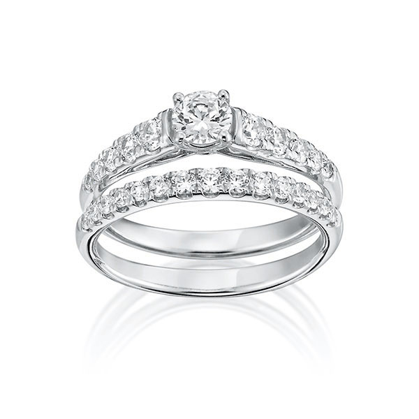 ring set in Platinum 950 with in total 0,97 ct. brilliant tw,vs by Steinberg - Q-1425-8 ring set in Platinum 950 with in total 0,97 ct. brilliant tw,vs by Steinberg - Q-1425-8