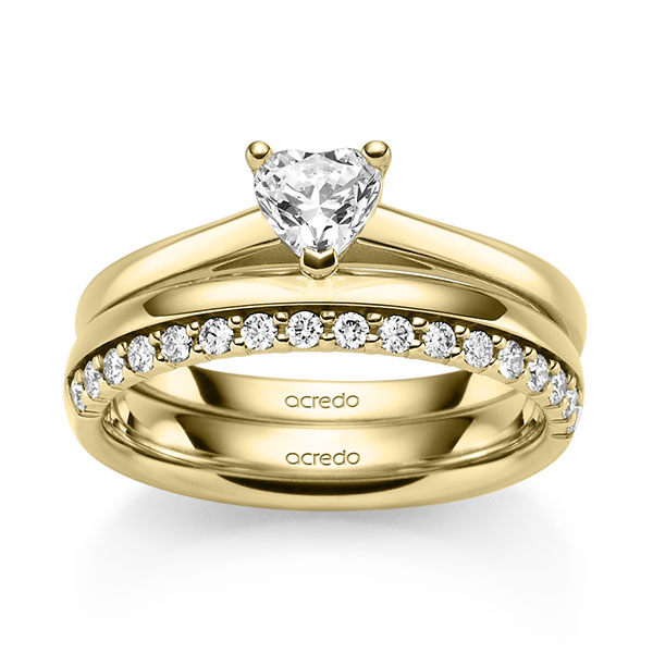 Set in Gelbgold 585 mit 0,4 ct. + zus. 0,42 ct. tw, vs tw, si von acredo - A-2472-4 Set in Gelbgold 585 mit 0,4 ct. + zus. 0,42 ct. tw, vs tw, si von acredo - A-2472-4