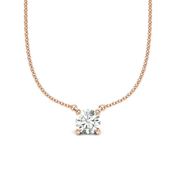 Set in roodgoud 14 kt. met 0,5 ct. Briljant tw/si van acredo - A-2061-35 Set in roodgoud 14 kt. met 0,5 ct. Briljant tw/si van acredo - A-2061-35