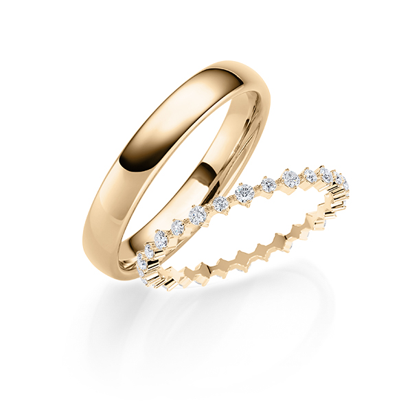 Set in Roségold 585 mit zus. 0,42 ct. tw, si von Steinberg - Q-1791-3 Set in Roségold 585 mit zus. 0,42 ct. tw, si von Steinberg - Q-1791-3