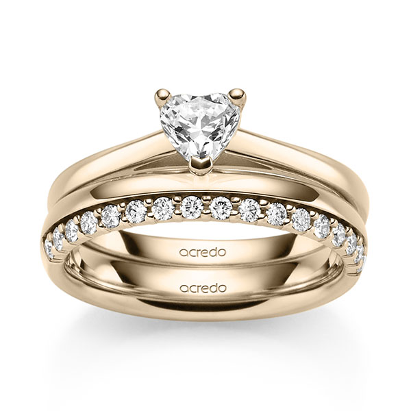 Set in Signature Goud 585 met 0,4 ct. + in totaal 0,42 ct. tw,vs tw/si van acredo - A-2472-2 Set in Signature Goud 585 met 0,4 ct. + in totaal 0,42 ct. tw,vs tw/si van acredo - A-2472-2