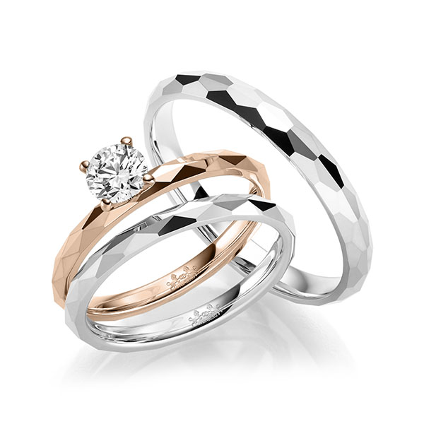Set in Weißgold 585 mit 0,5 ct. Brillant tw, si von Steinberg - Q-1715-7 Set in Weißgold 585 mit 0,5 ct. Brillant tw, si von Steinberg - Q-1715-7