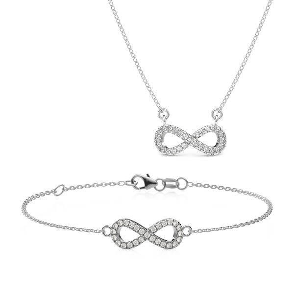 Set in Weißgold 750 mit zus. 0,135 ct. w, si - BD-1131-1 Set in Weißgold 750 mit zus. 0,135 ct. w, si - BD-1131-1