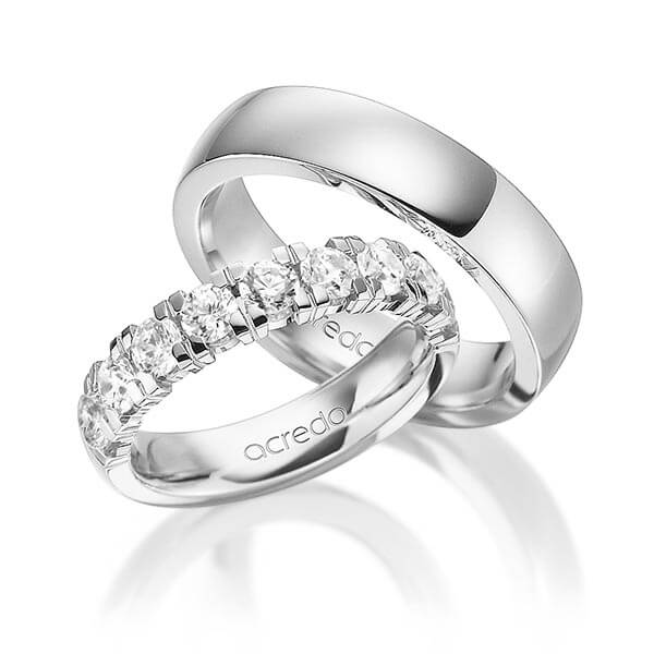 set in White gold 14K (585/1000) half set with diamonds with in total 1,8 ct. brilliant tw,vs by acredo - A-1585-1 set in White gold 14K (585/1000) half set with diamonds with in total 1,8 ct. brilliant tw,vs by acredo - A-1585-1